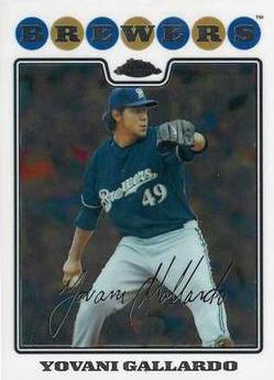 Yovani Gallardo #11 Baseball Cards 2008 Topps Chrome