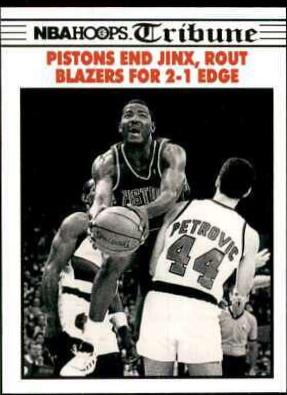 Joe Dumars #339 Basketball Cards 1990 Hoops