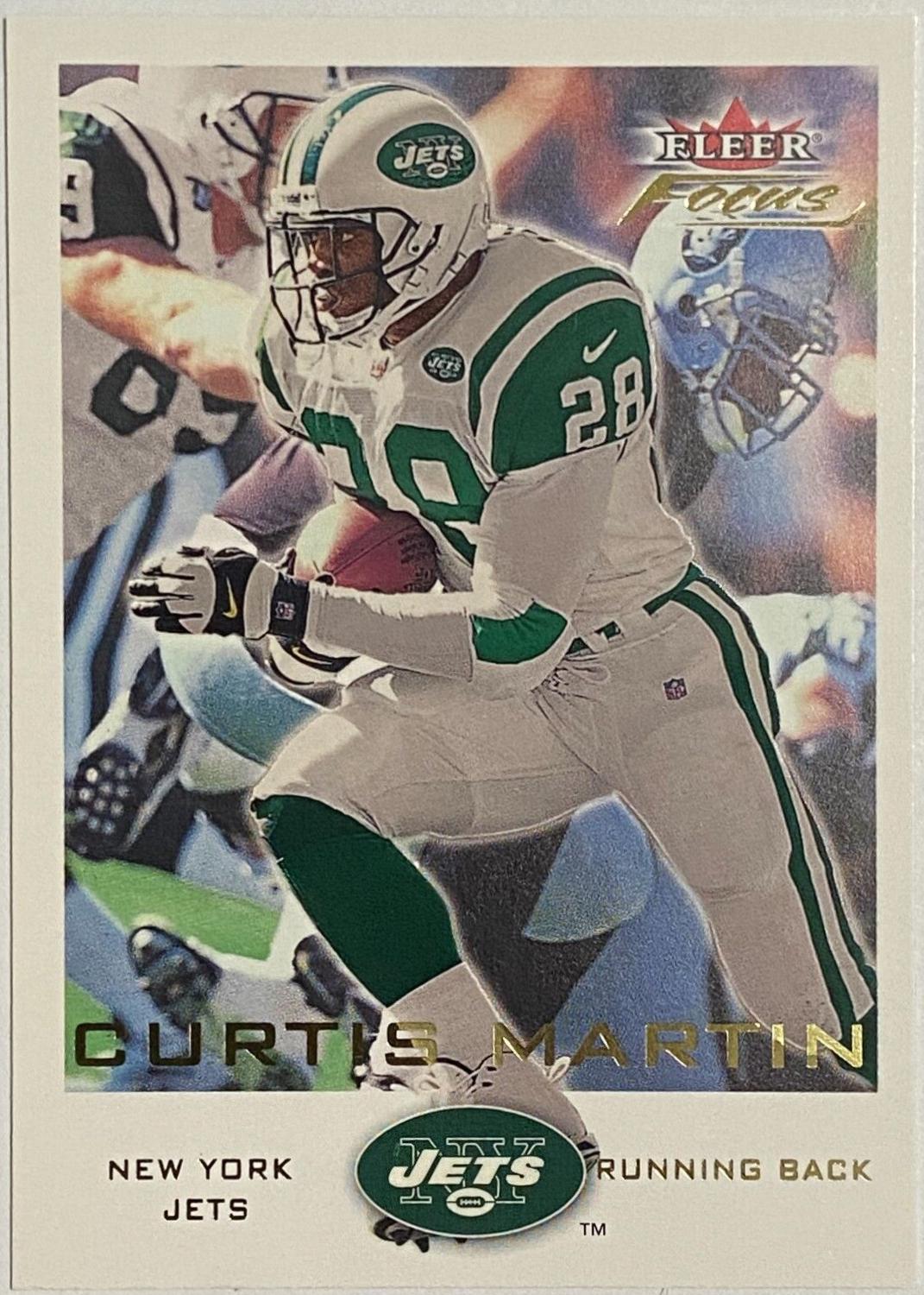Curtis Martin #3 Football Cards 2000 Fleer Focus