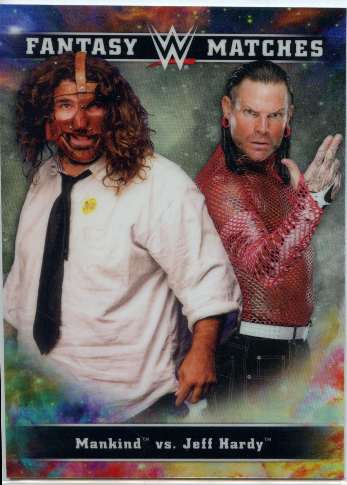 Mankind, Jeff Hardy #FM-15 Wrestling Cards 2020 Topps WWE Chrome Fantasy Matches