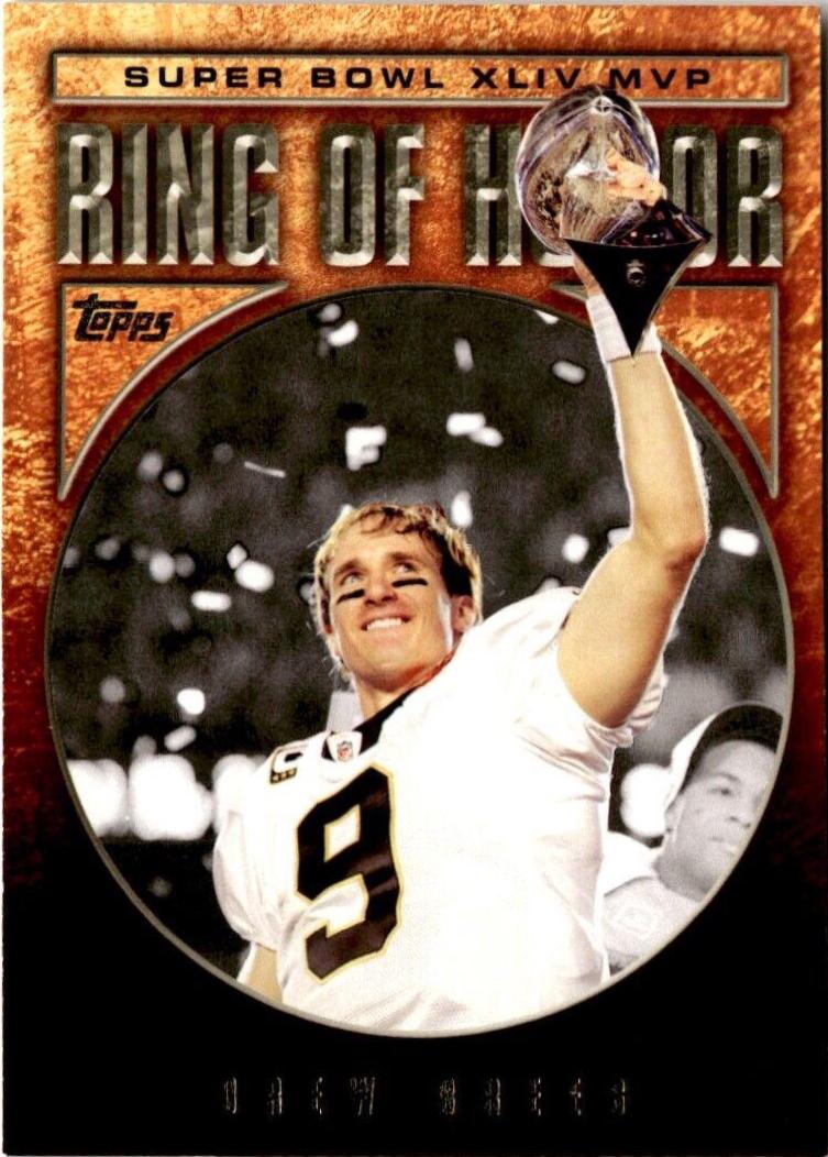 Drew Brees #RH44-DB Football Cards 2010 Topps Ring of Honor