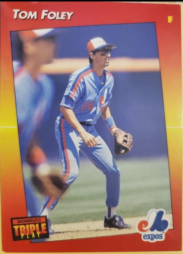 Tom Foley #2 Baseball Cards 1992 Panini Donruss Triple Play