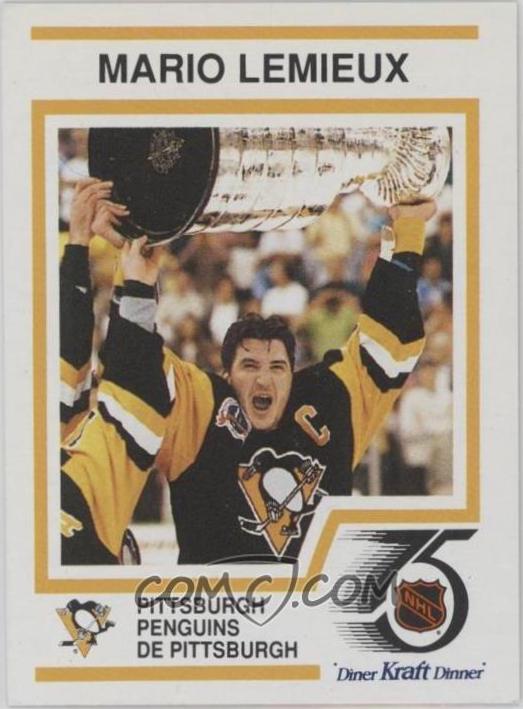 Mario Lemieux #1 Hockey Cards 1991 Kraft