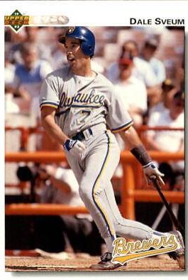 Dale Sveum #498 Baseball Cards 1992 Upper Deck
