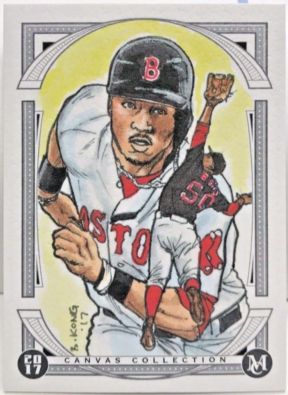 Mookie Betts #CCR-MB Baseball Cards 2017 Topps Museum Collection Canvas Reprints