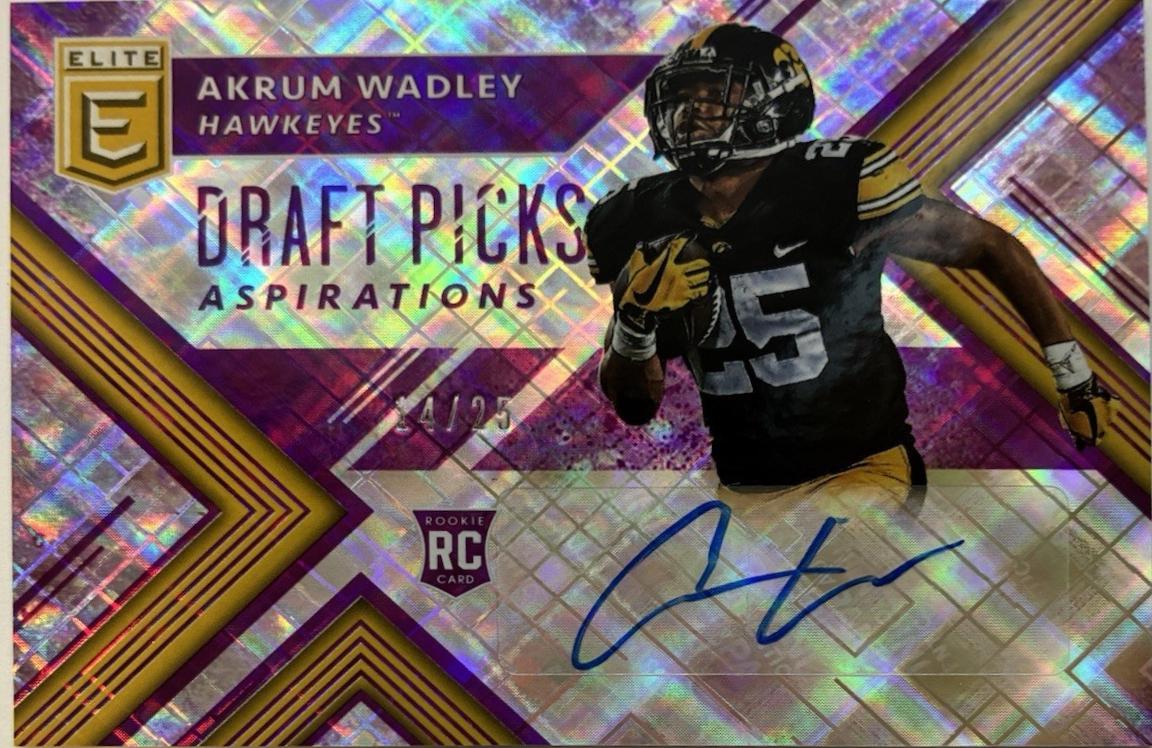 Akrum Wadley [Autograph Aspirations Purple] #147