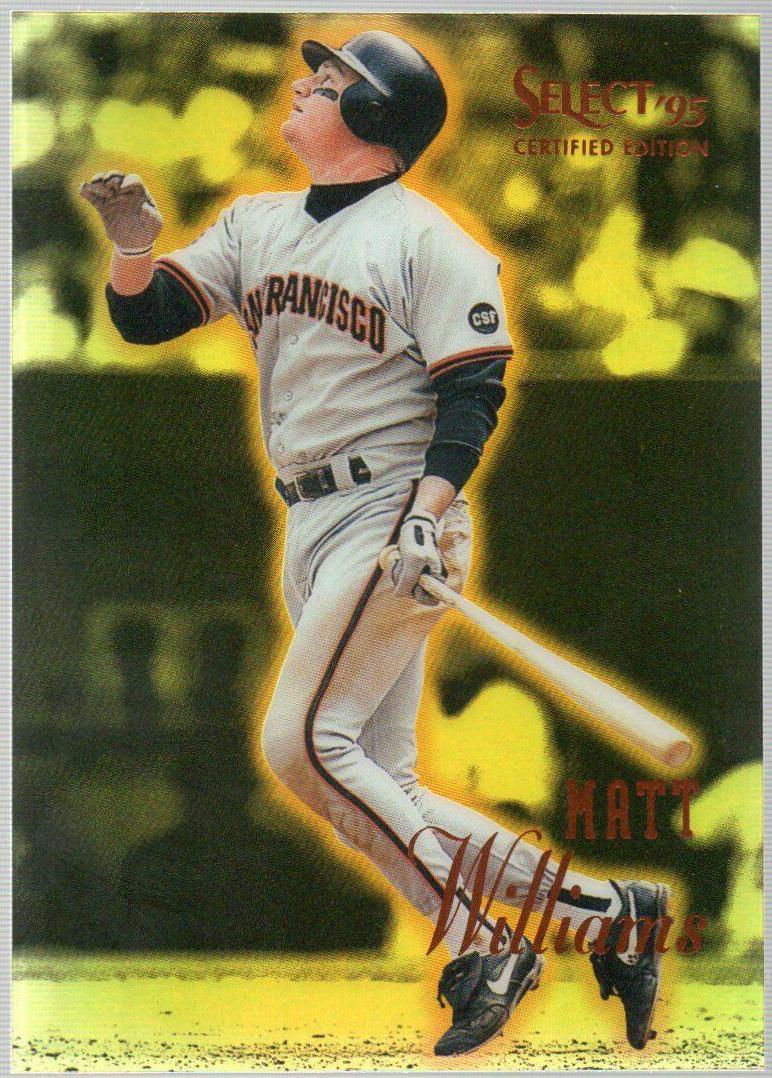 Matt Williams #67 1995 Select Certified Baseball