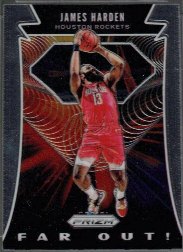 James Harden #3 Basketball Cards 2019 Panini Prizm Far Out