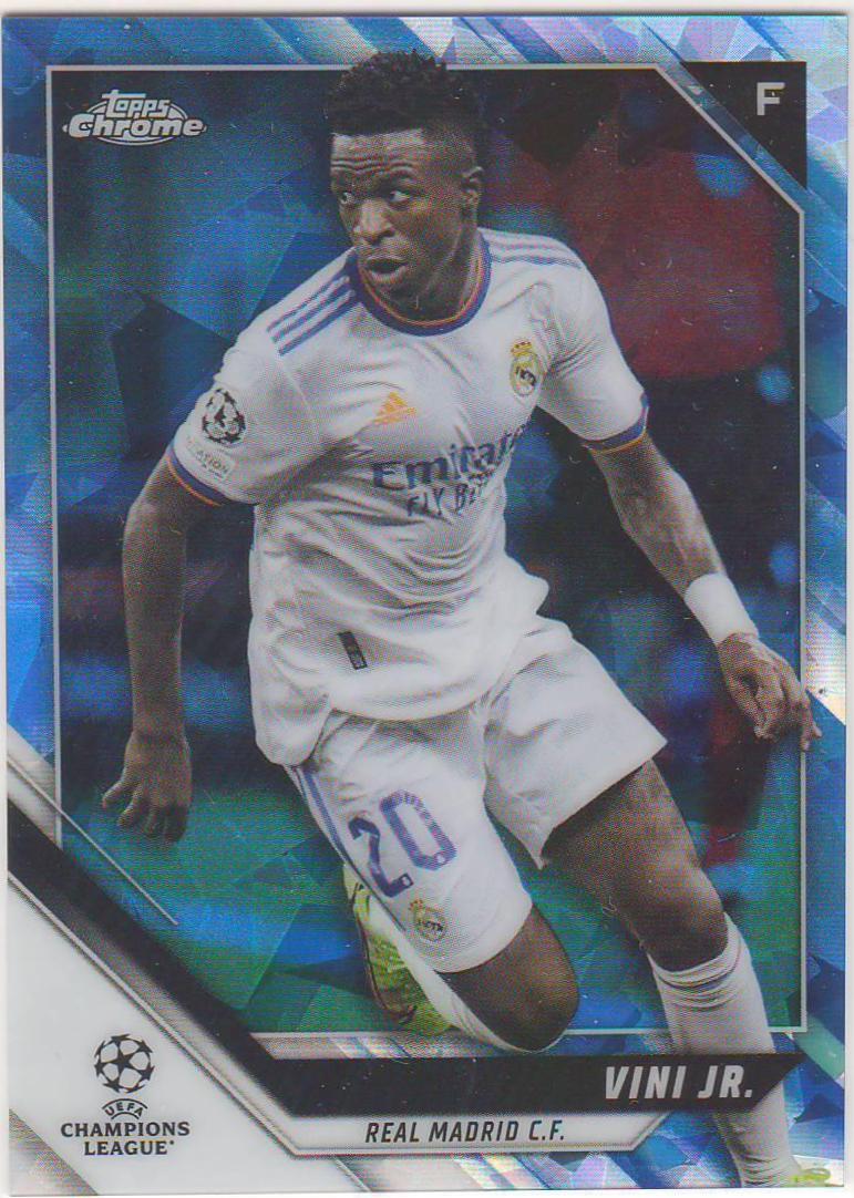 Vini Jr. #63 Soccer Cards 2021 Topps Chrome Sapphire UEFA Champions League
