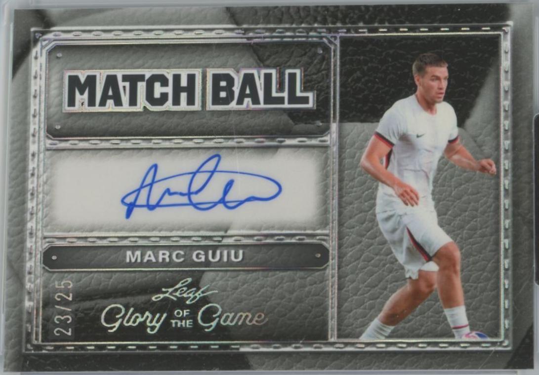 Marc Guiu #MB-MG1 2026 Leaf Glory Of The Game Match Ball Autograph Soccer