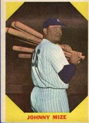 Johnny Mize #38 Baseball Cards 1960 Fleer Prices