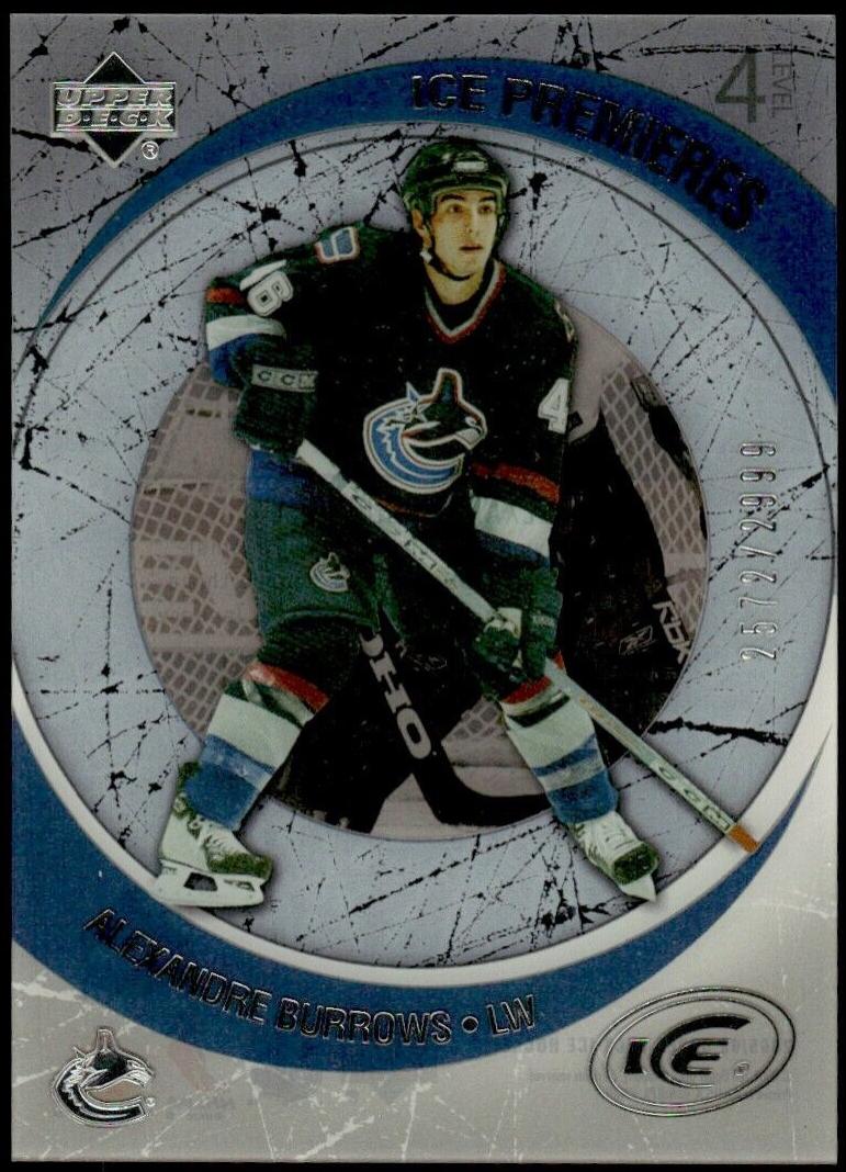 Alexandre Burrows #235 Hockey Cards 2005 Upper Deck Ice