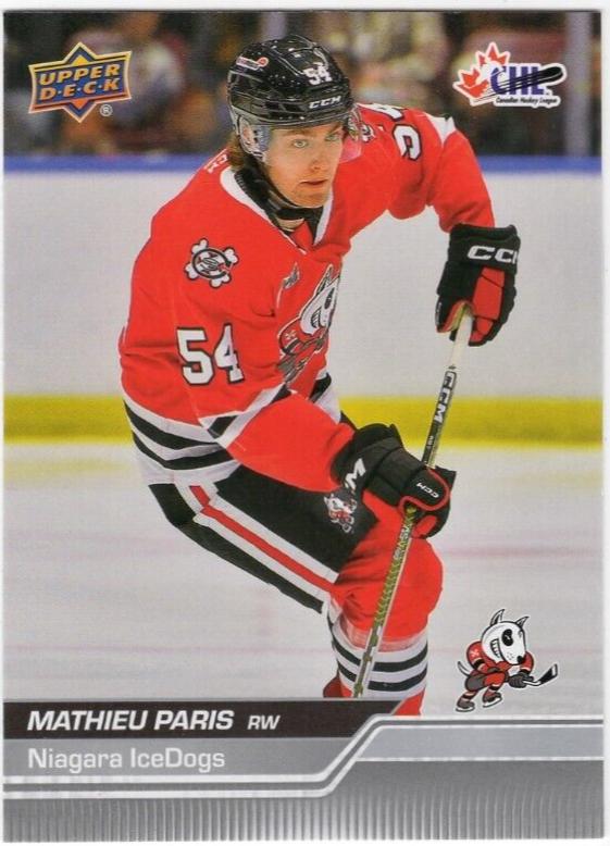 Mathieu Paris #12 Hockey Cards 2023 Upper Deck CHL