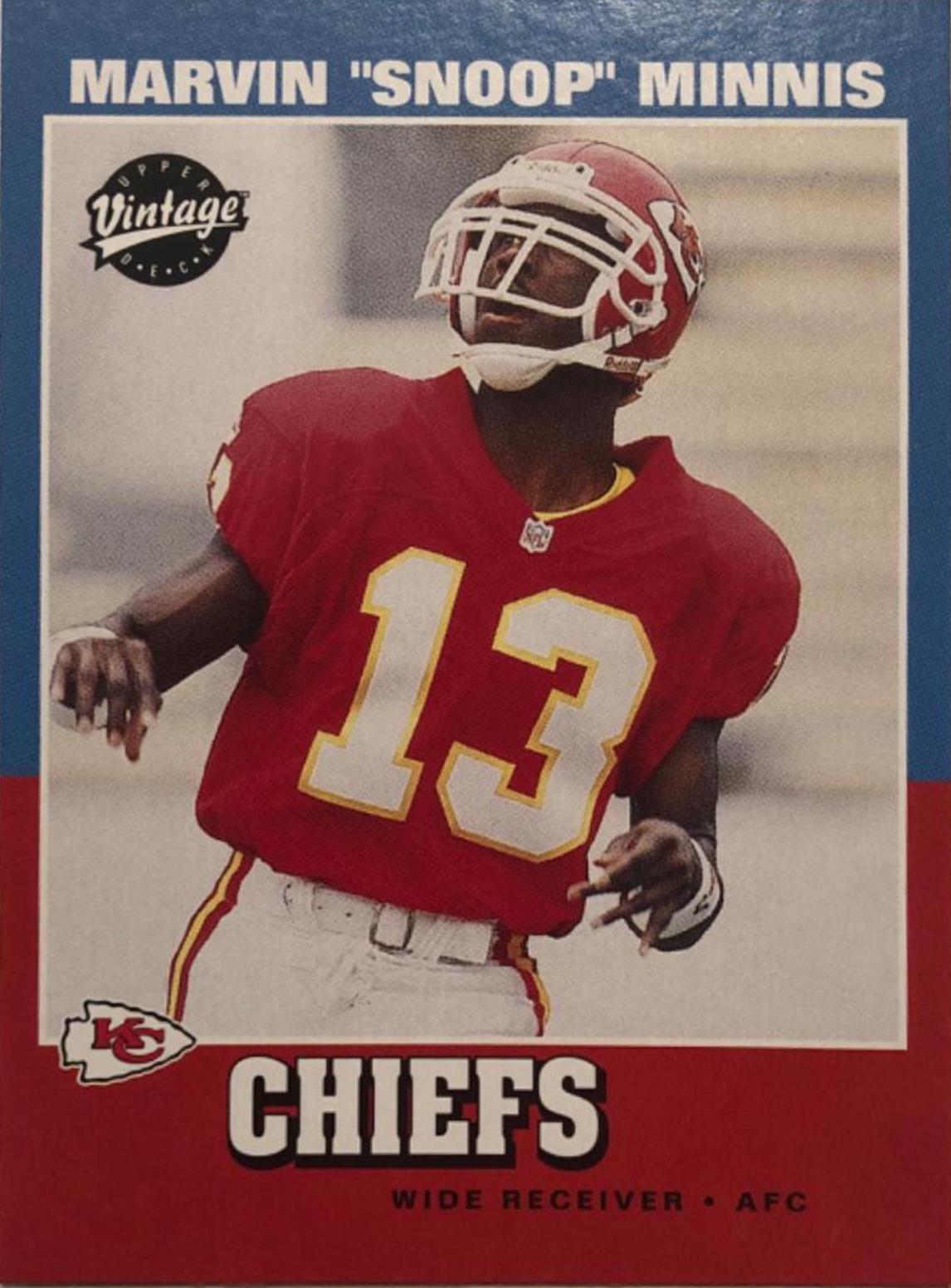 Marvin “Snoop” Minnis #233 Football Cards 2001 Upper Deck Vintage