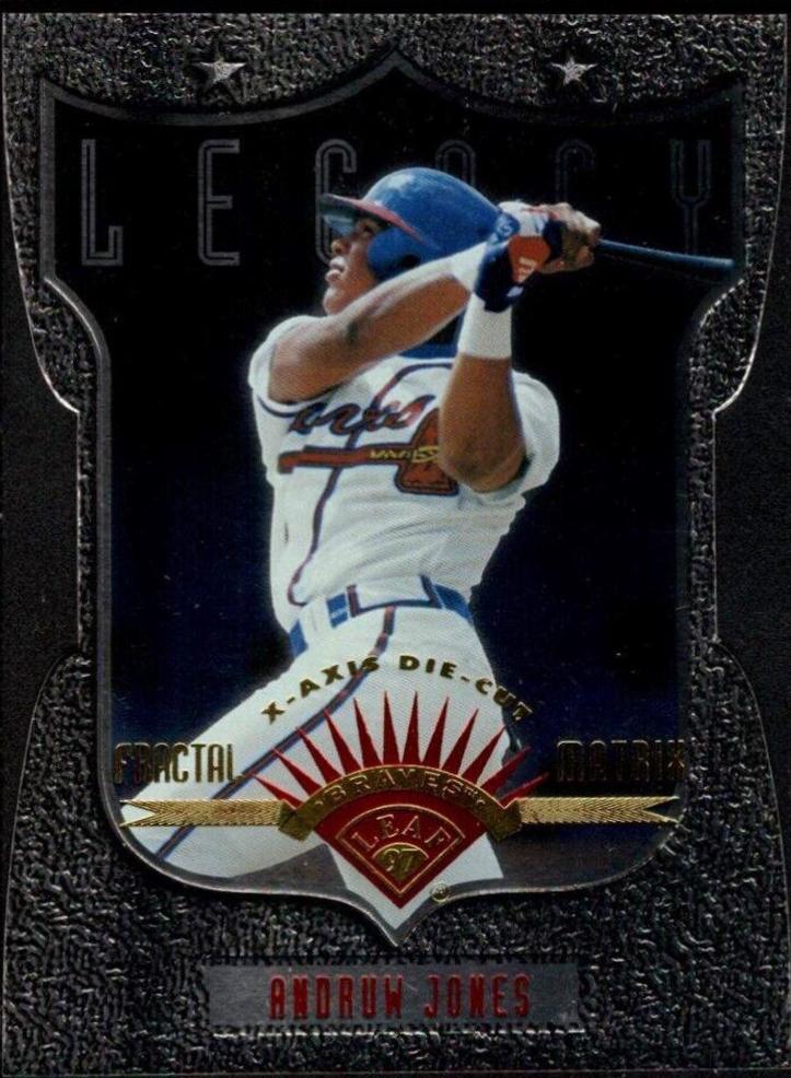 Andruw Jones #349 1997 Leaf Fractal Matrix Baseball