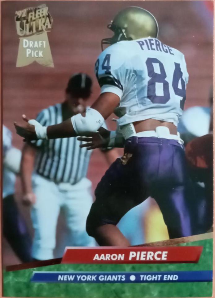 Aaron Pierce #432 Football Cards 1992 Ultra