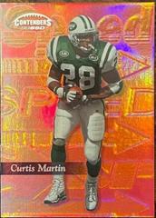 Curtis Martin [Speed Red] #100 Football Cards 1999 Playoff Contenders Prices