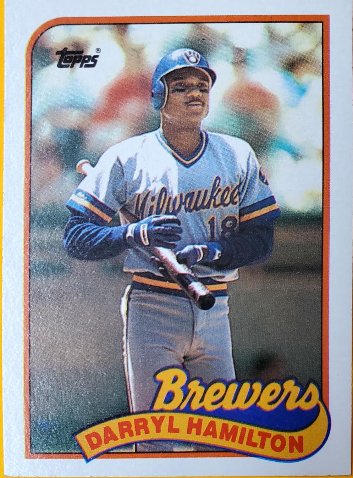 Darryl Hamilton #88 Baseball Cards 1989 Topps Tiffany