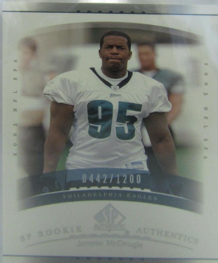 Jerome McDougle #195 2003 Sp Authentic Football