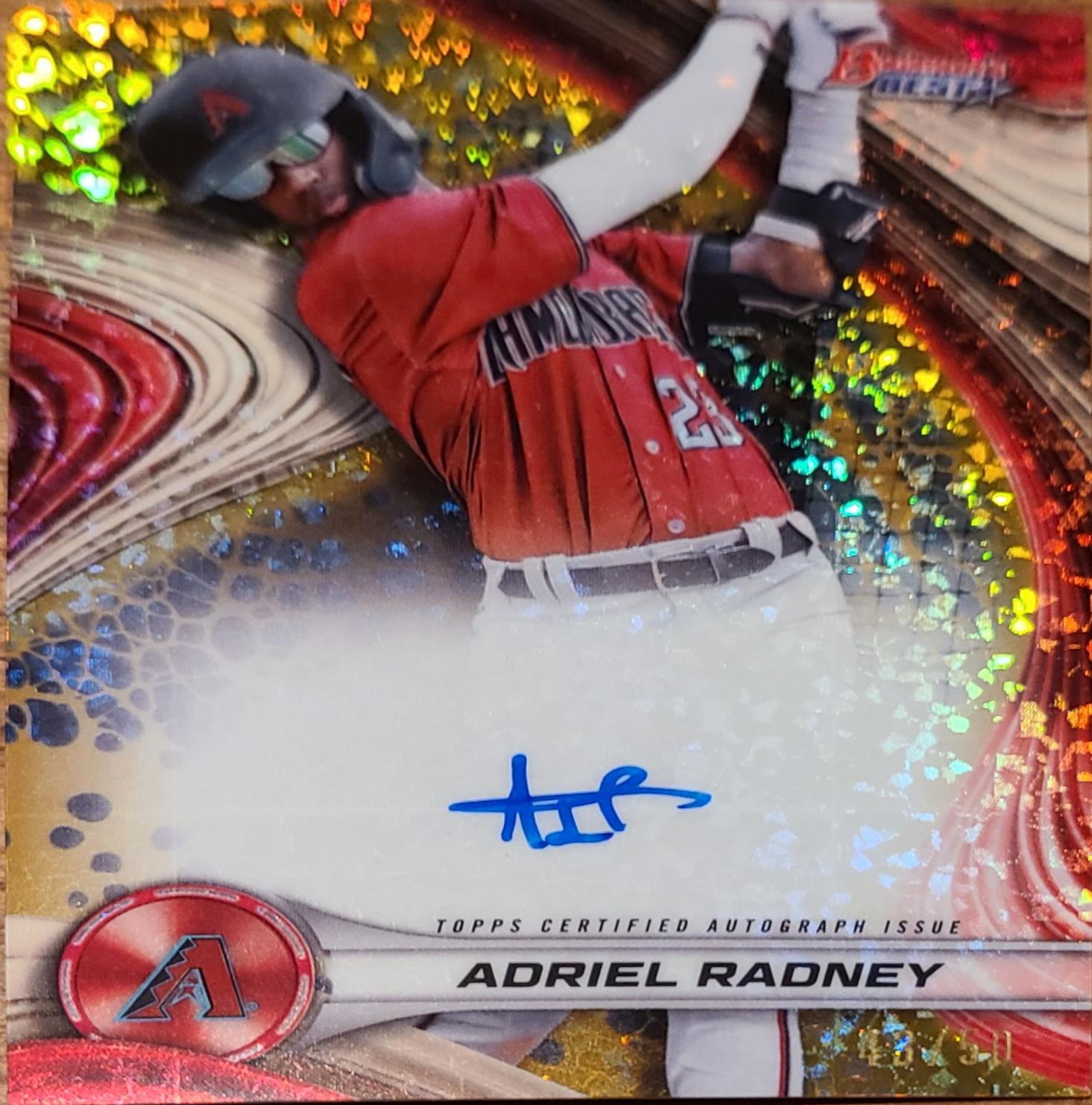 Adriel Radney [Gold Mini-Diamond Refractor] #B24-ARA