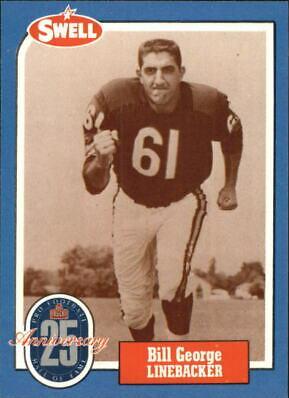 Bill George #24 Football Cards 1988 Swell Greats