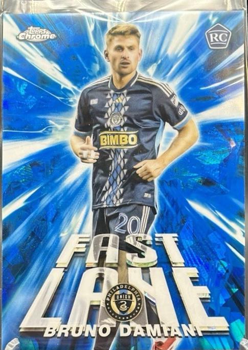 Bruno Damiani #FL-8 2025 Topps Chrome Sapphire MLS Fast Lane