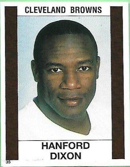 Hanford Dixon #35 Football Cards 1988 Panini Sticker