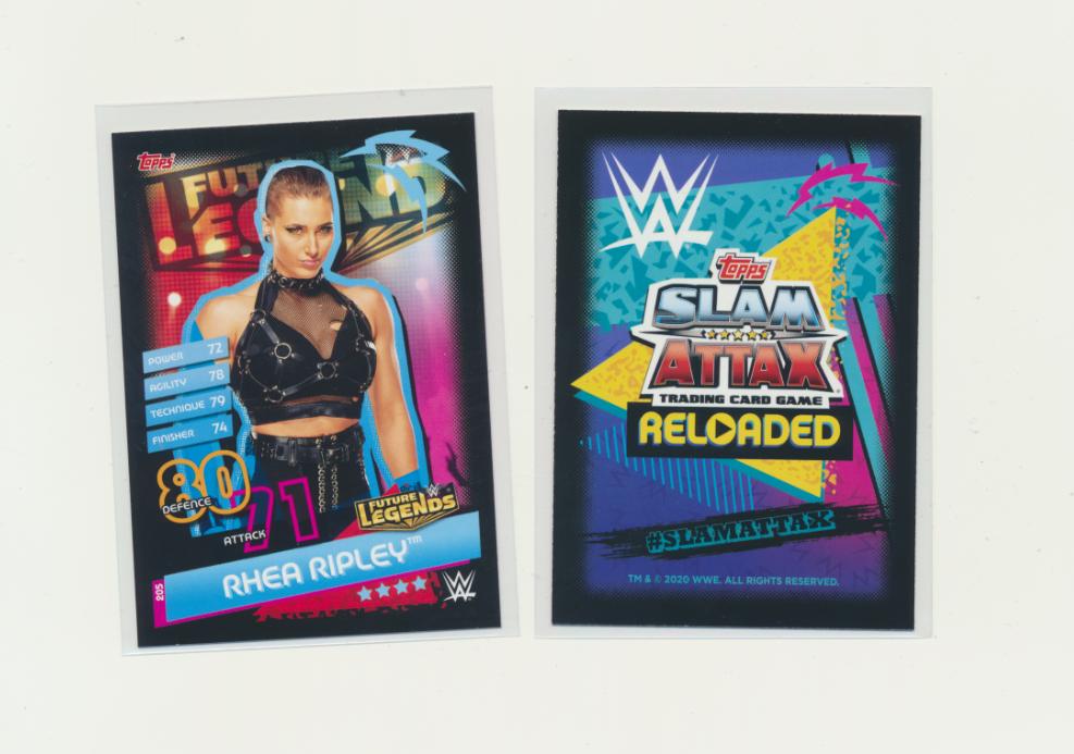Rhea Ripley #205 Wrestling Cards 2020 Topps Slam Attax Reloaded WWE