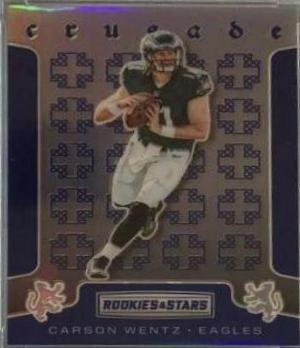 Carson Wentz #8 Football Cards 2016 Panini Rookies & Stars Crusade