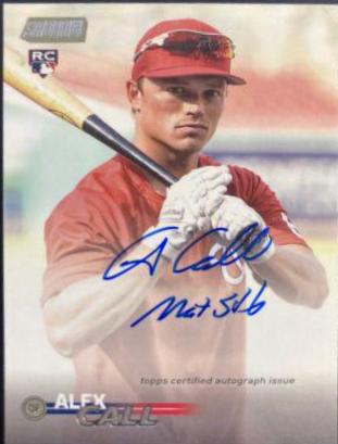 Alex Call #SCBA-AC Baseball Cards 2023 Stadium Club Autographs
