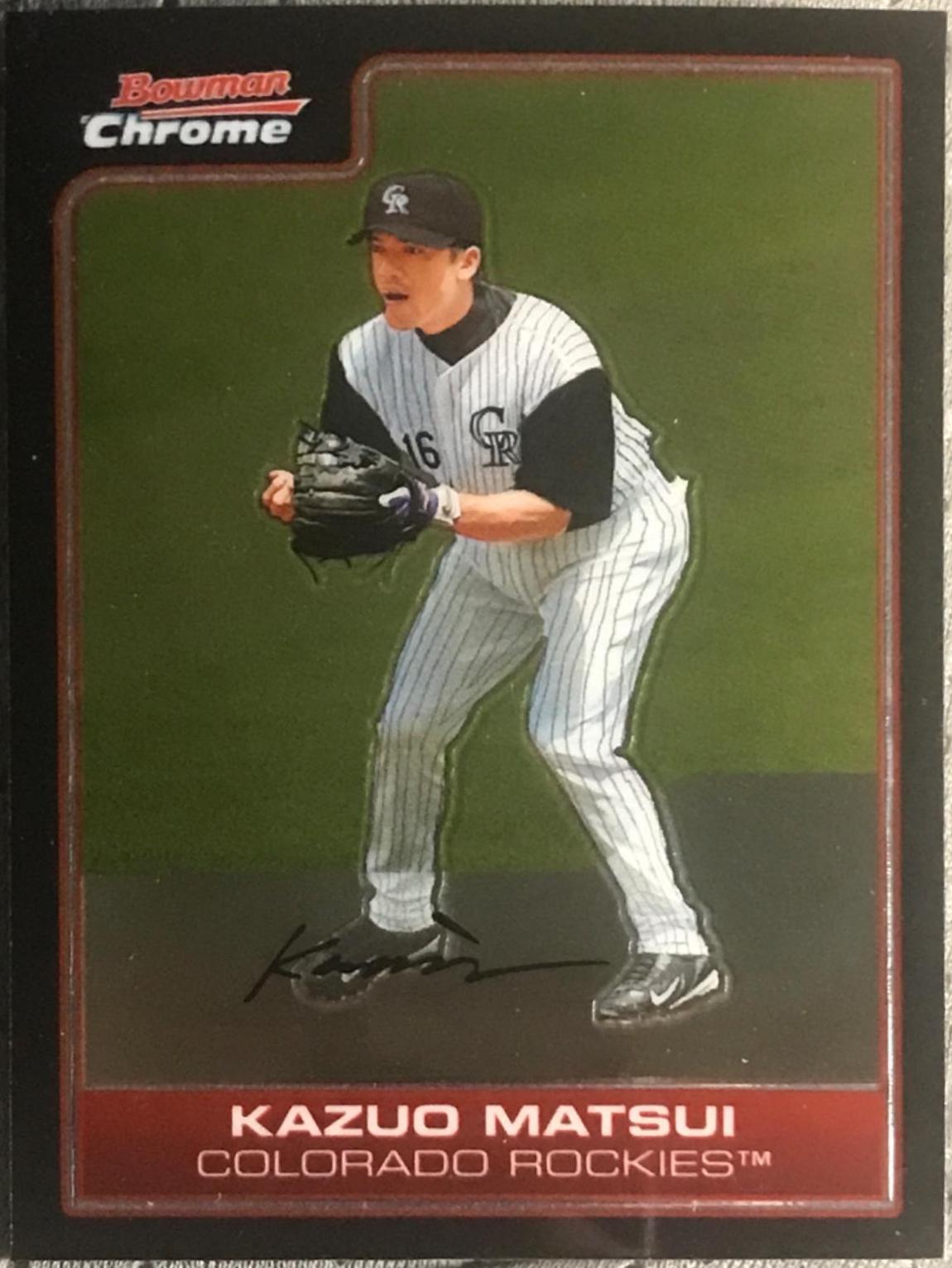 Kazuo Matsui #53 Baseball Cards 2006 Bowman Chrome