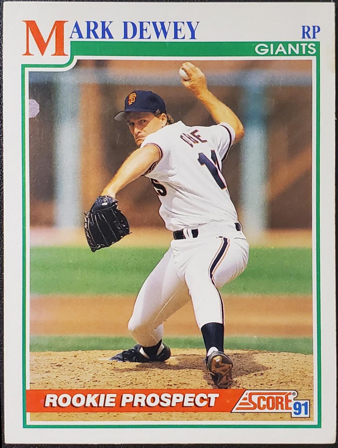 Mark Dewey #371 Baseball Cards 1991 Score
