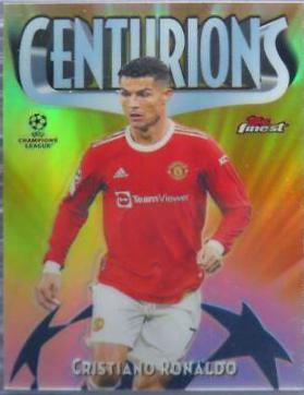 Cristiano Ronaldo #TC-10 Soccer Cards 2021 Topps Finest UEFA Champions League 1998 Centurions