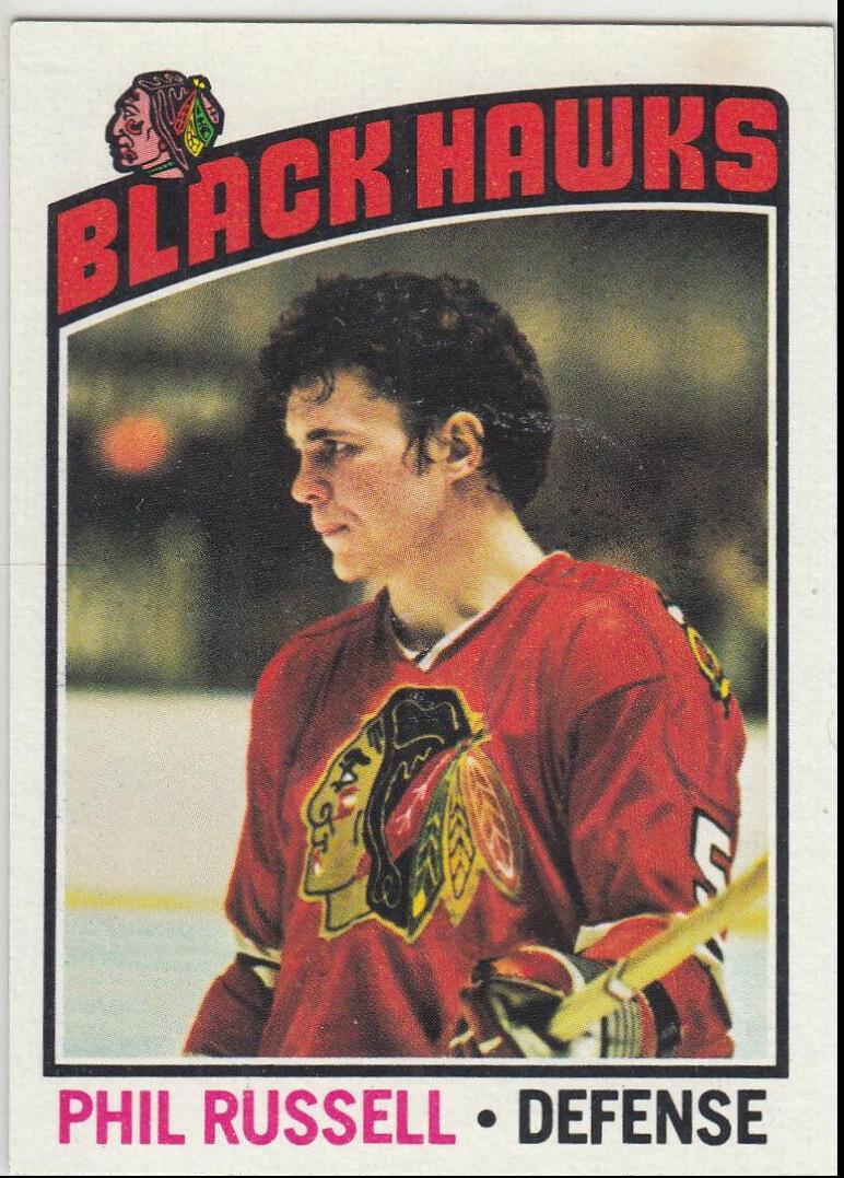 Phil Russell #31 Hockey Cards 1976 Topps
