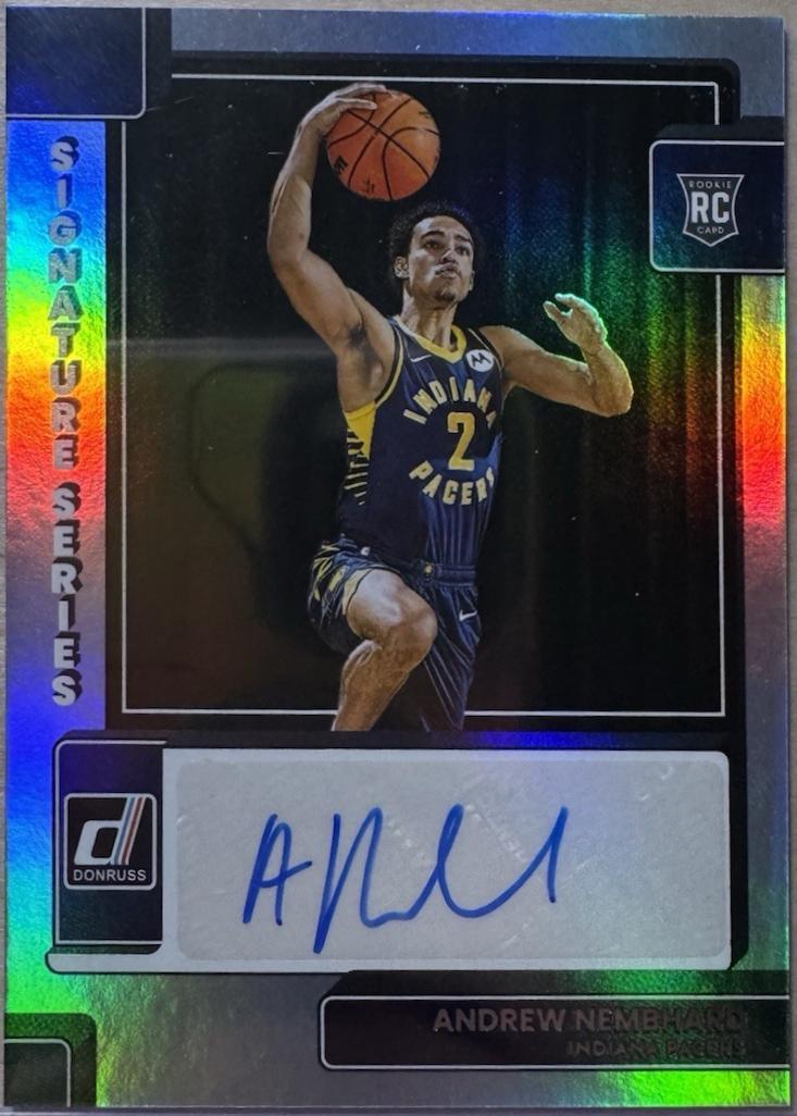 Andrew Nembhard #SS-ANH 2022 Panini Donruss Optic Signature Series Basketball
