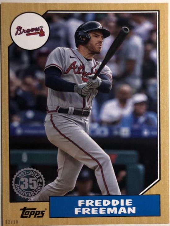 Freddie Freeman [5x7 Gold] #T87-53