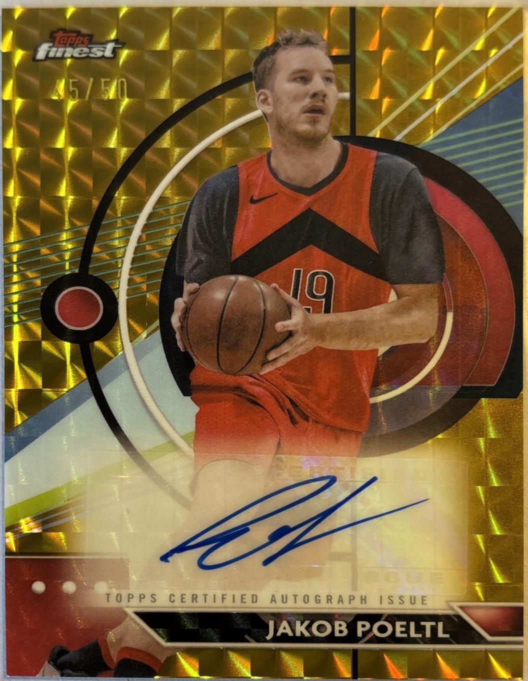 Jakob Poeltl [Gold Geometric Refractor] #FA-JPO