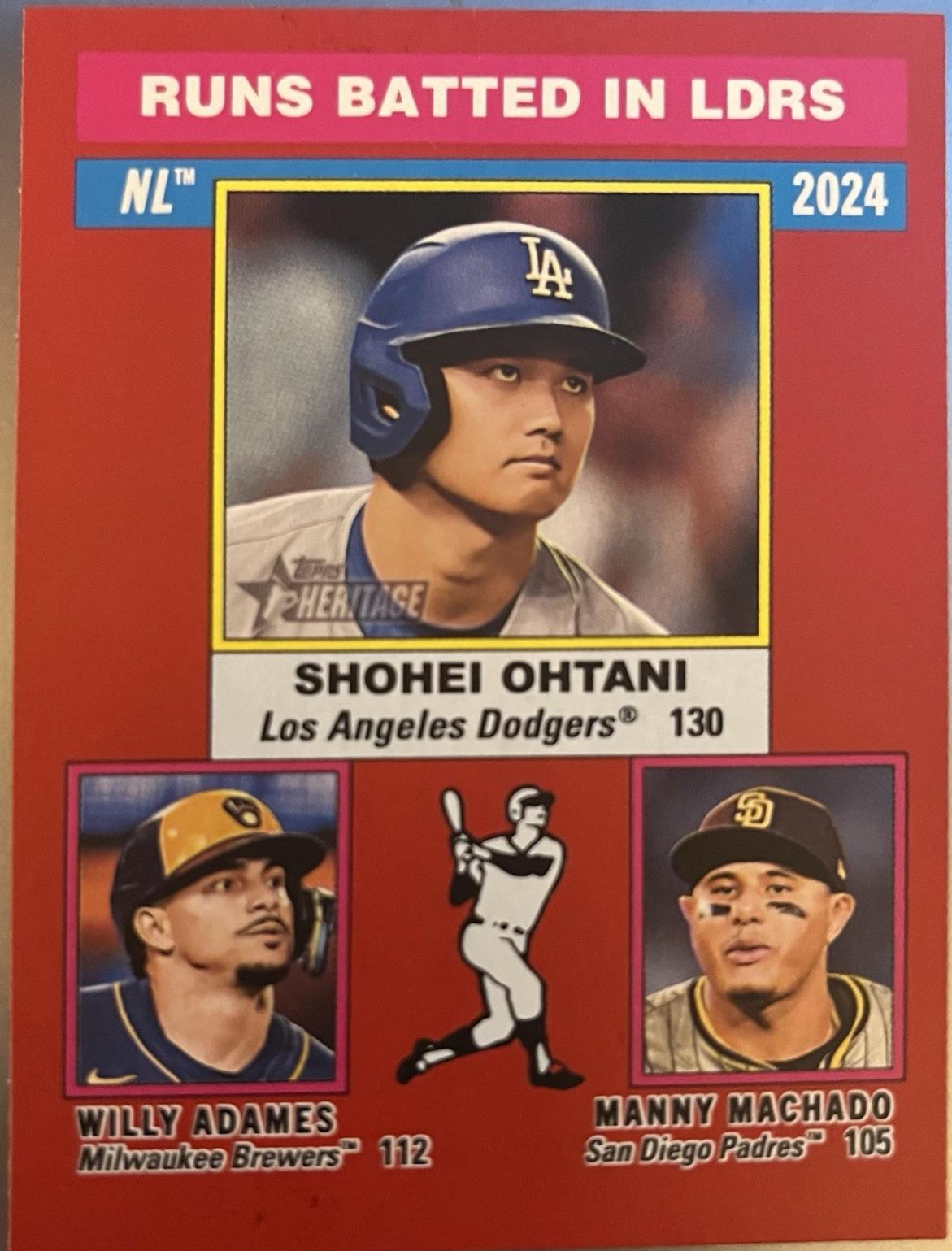 Manny Machado / Willy Adames / Shohei Ohtani [Red Chrome Variation] #195