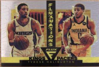 Tyrese Haliburton #6 Basketball Cards 2022 Panini Flux Fluxuations