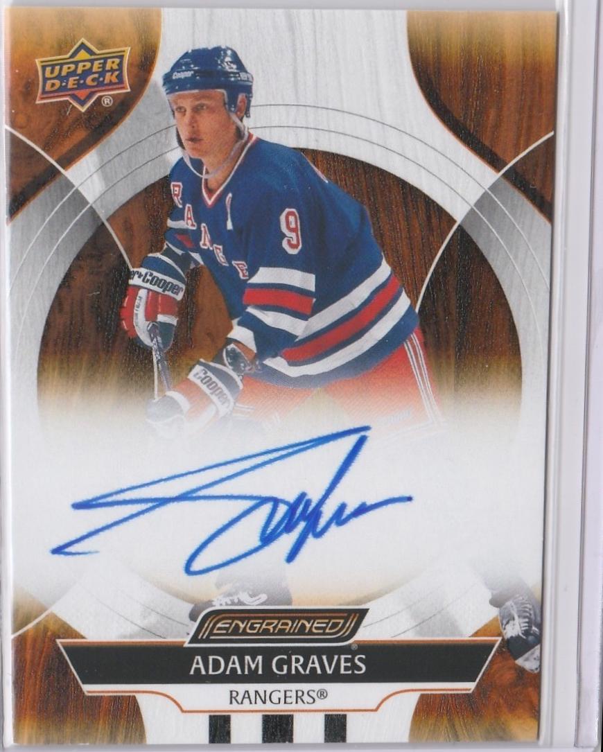 Adam Graves #CA-AG 2024 Upper Deck Engrained Icons Autograph Hockey