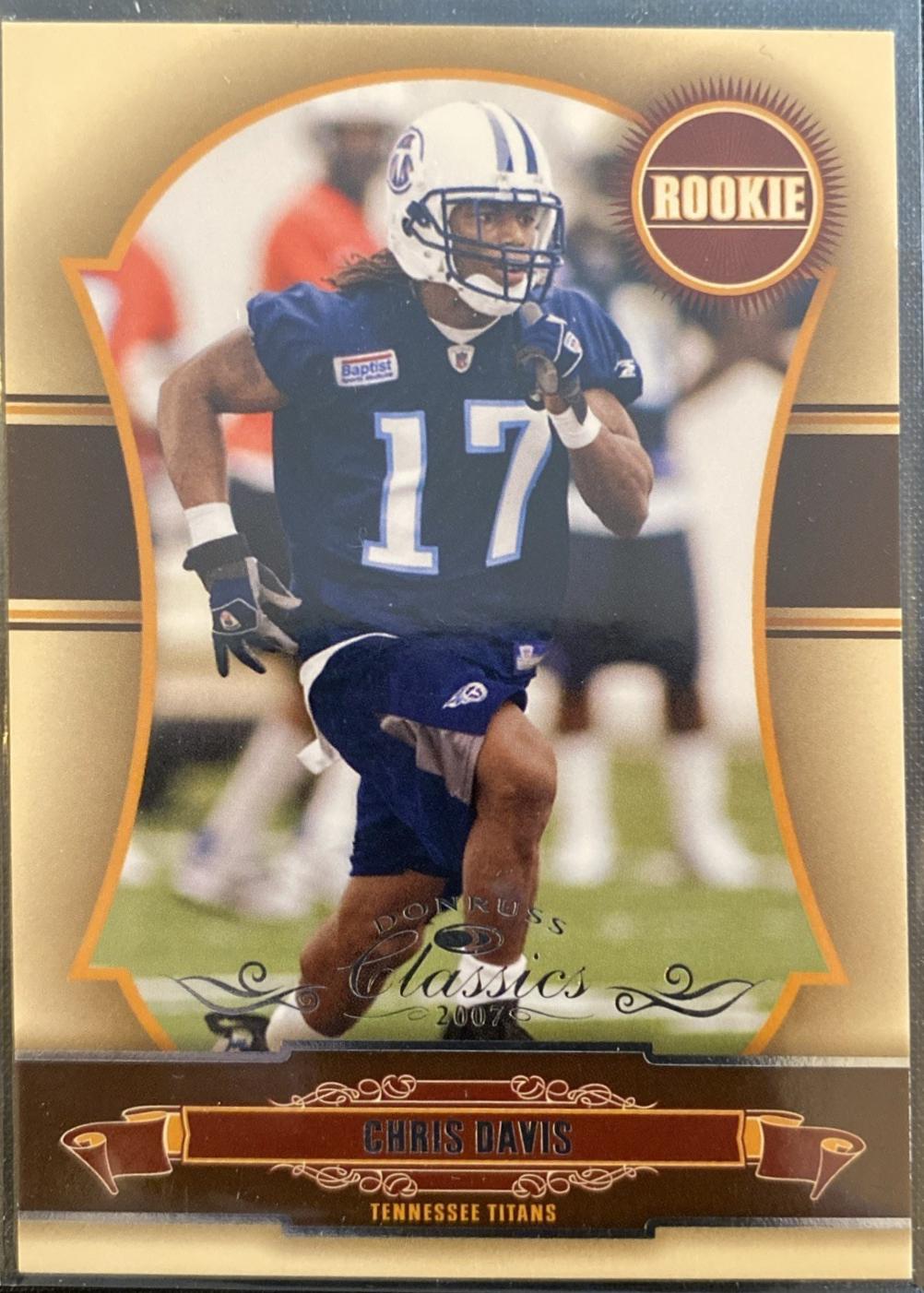 Chris Davis #189 2007 Panini Donruss Classics Football