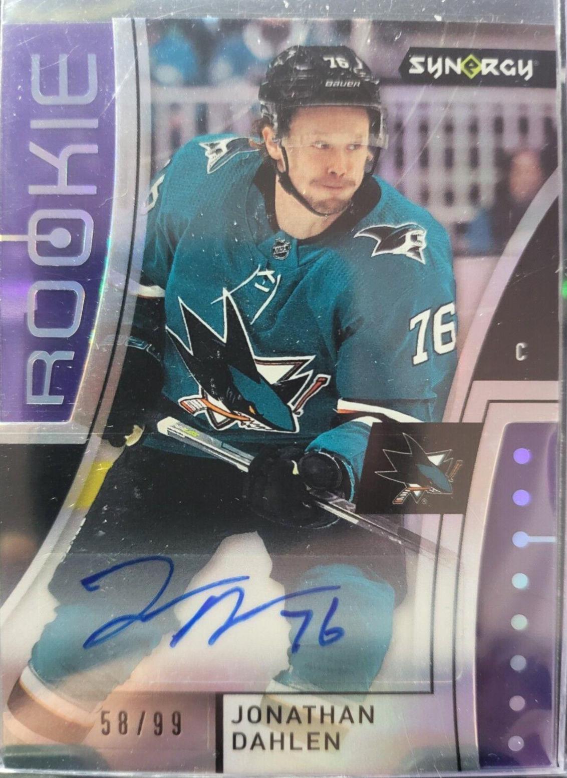 Jonathan Dahlen #AR-JD Hockey Cards 2021 Upper Deck Synergy Autograph Rookies