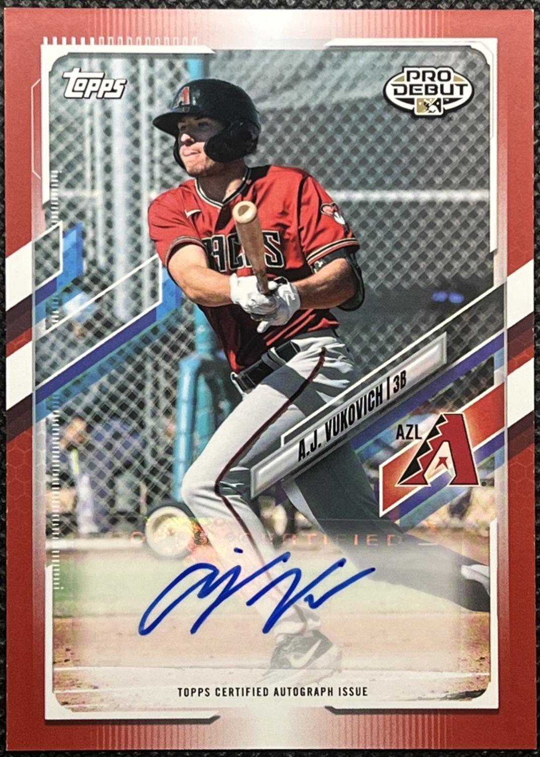 A.J. Vukovich [Red Autograph] #PD-137