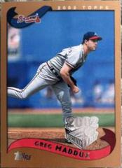 Greg Maddux #19 Baseball Cards 2002 Topps Opening Day Prices