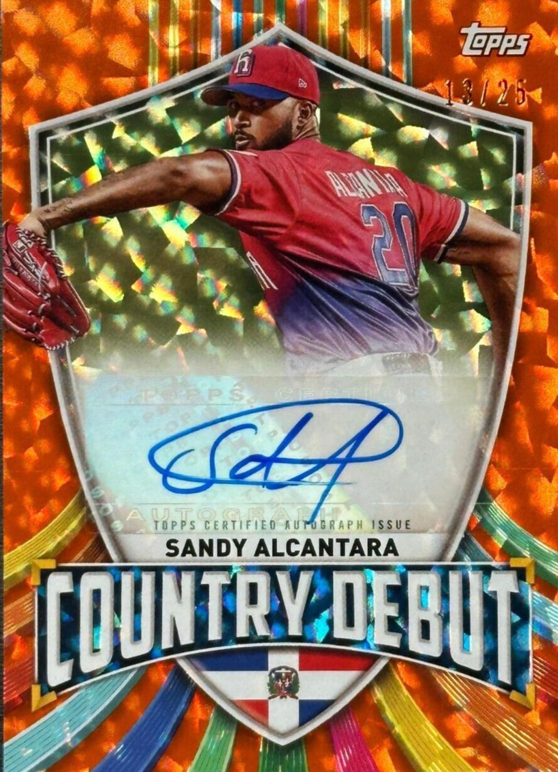 Sandy Alcantara [Orange Cracked Ice] #CDA-SA