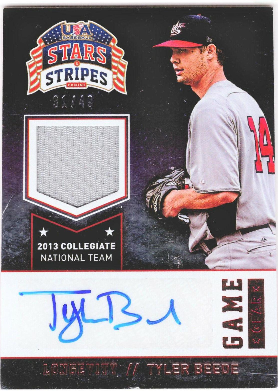 Tyler Beede #96 2015 Panini Stars & Stripes USA Baseball