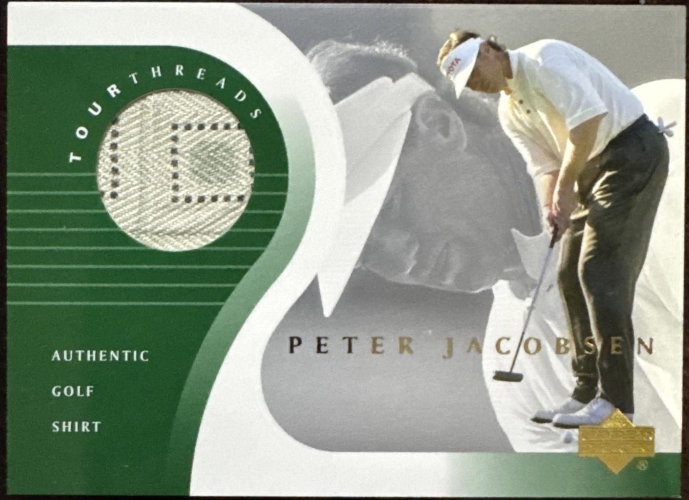 Peter Jacobsen #TT-PJ Golf Cards 2001 Upper Deck Tour Threads