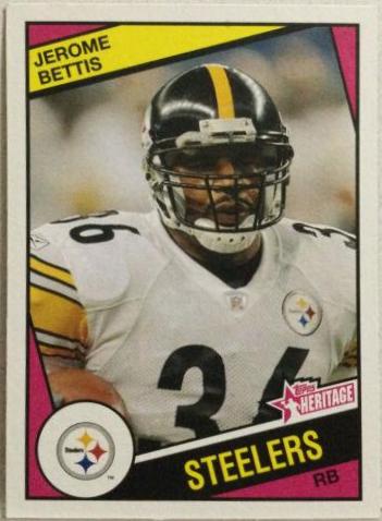 Jerome Bettis #33 Football Cards 2005 Topps Heritage