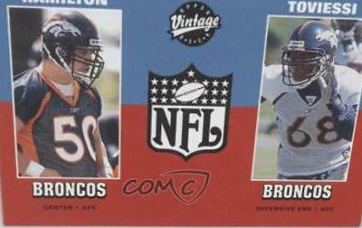 Ben Hamilton, Paul Toviessi #270 Football Cards 2001 Upper Deck Vintage