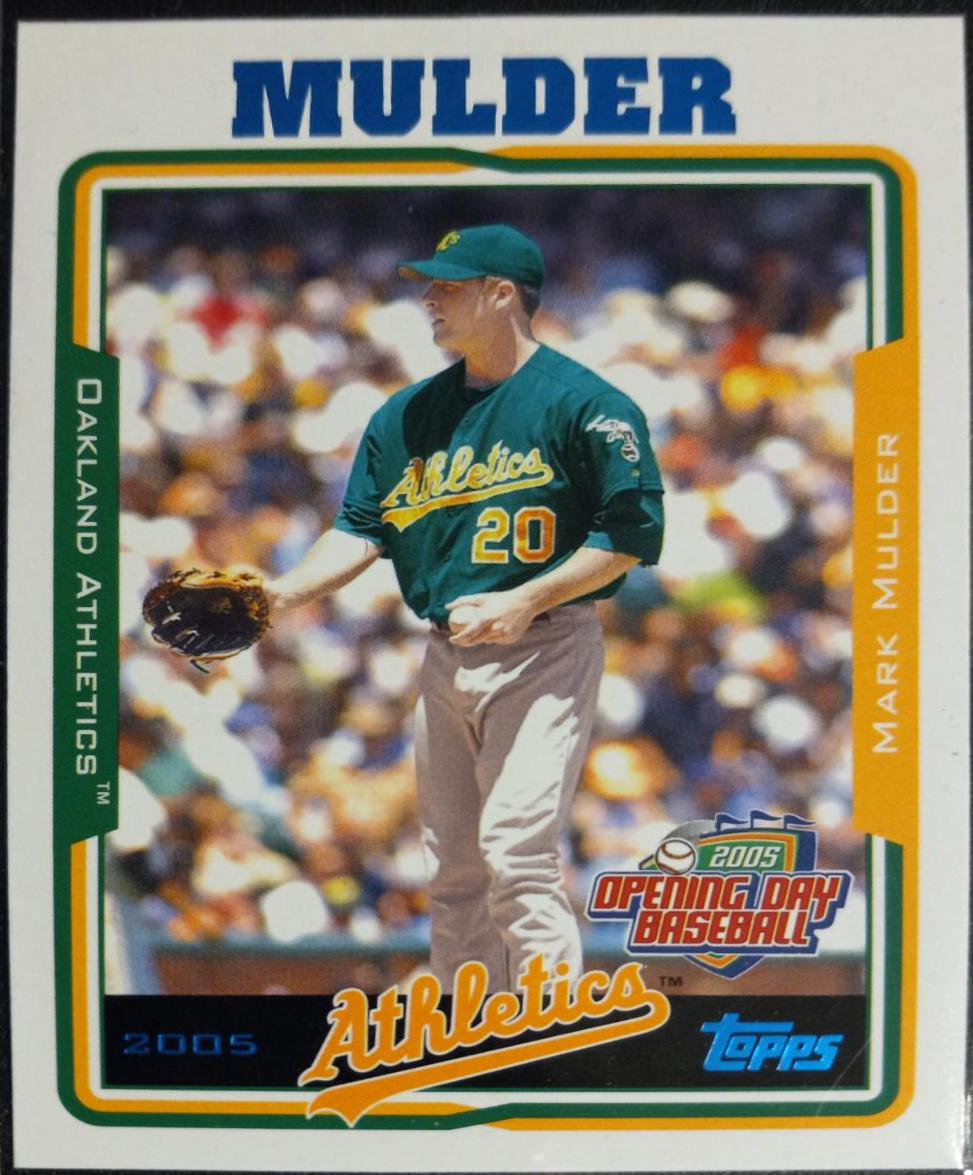 Mark Mulder #23 Baseball Cards 2005 Topps Opening Day